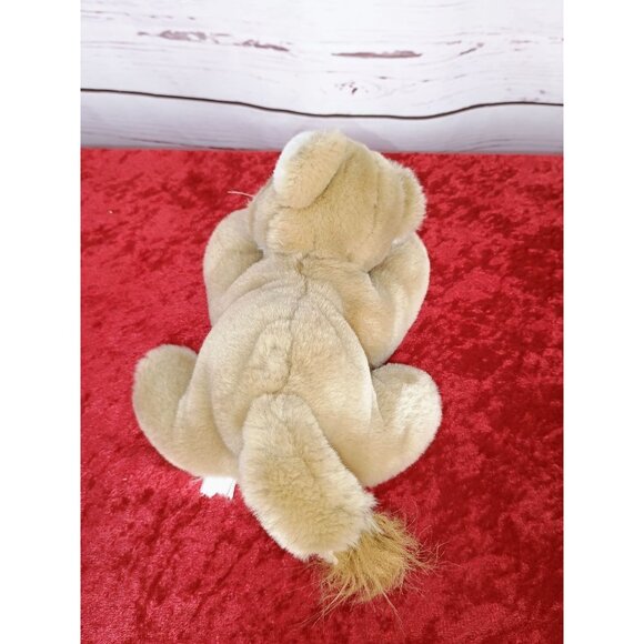 Vintage Plush‎ Tan Lion Cub Stuffed Animal Toy 9" Soft Fluffy Cute Collectible - Picture 4 of 6